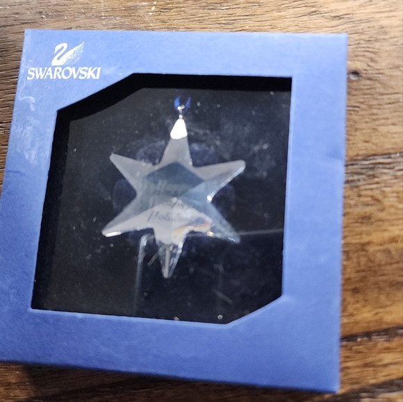 RARE- Swarovski crystal 892342 snowflake Happy holidays small -NOS - B1-L23 - Picture 6 of 8